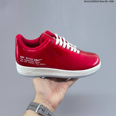 Nike Air Force 1 07 Black Red White Clear EU 36 45 Sneaker EU 36-45 - Unisex (BS-60156)
