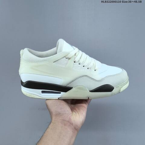Jordan Air Jordan 4 RM White Grey Black 36 48 5 Casual - Unisex (BS-67020)