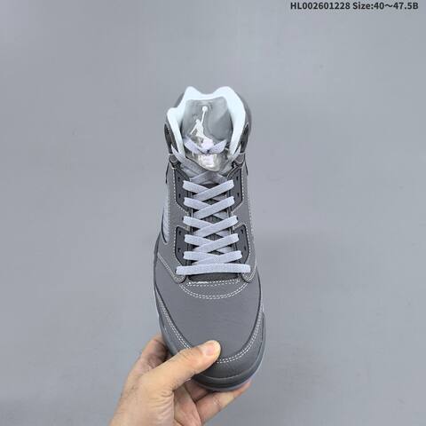 Jordan Air Jordan 5 Retro Wolf Grey EU 40-47 5 Basketball - Men's (BS-67222)