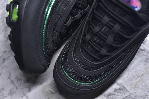 Nike Air Max 97 Black Neon Green Iridescent Sneaker BS-59633