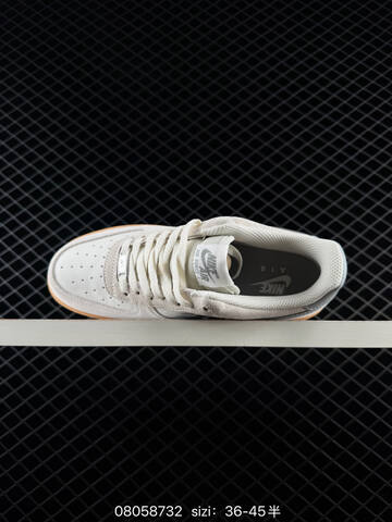 Nike Air Force 1 07 Low Off White Light Grey Gum Brown EU 36-45 Skate - Unisex (BS-69943)