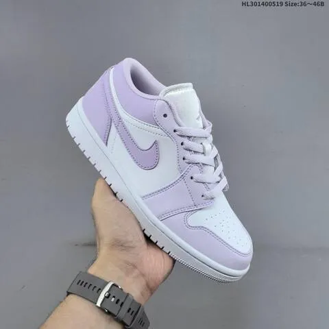 Jordan Air Jordan 1 Low Lilac White EU 36 46 Lifestyle - Unisex BS-65925