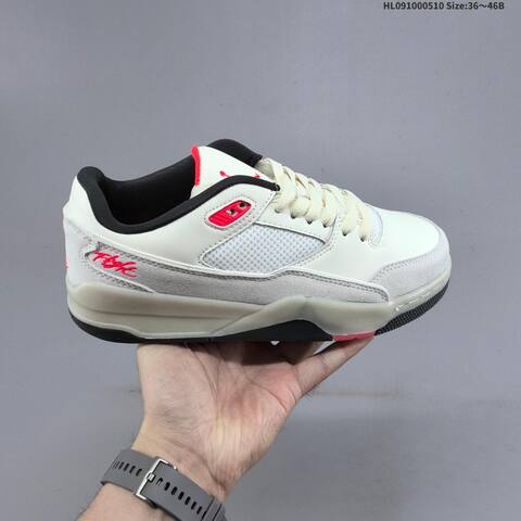 Jordan Flight Court White Black Red 36 46B Basketball - Women's (BS-66003)