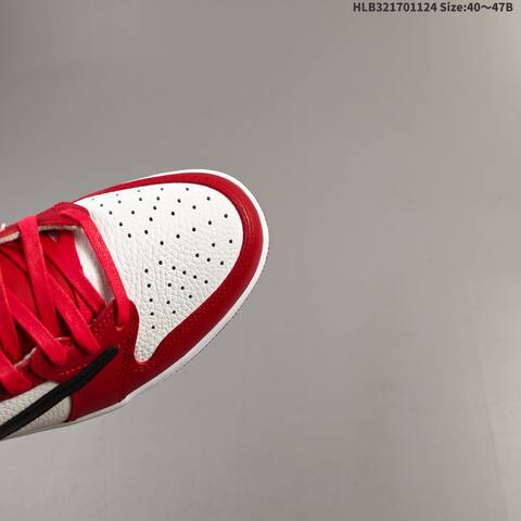 Nike Air Jordan 1 Low Red White Black EU 40-47 Casual - Men's (BS-63138)