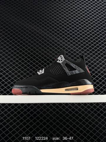 Jordan Air Jordan 4 Retro Black Cream White Rust Pink EU 36-47 Basketball Shoe - Unisex (BS-80328)