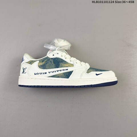 Jordan Air Jordan 1 Low White Blue EU 36-45 Casual - Unisex (BS-63156)