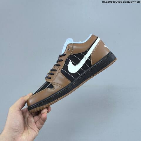 Nike Air Jordan 1 Low White Beige Light Green 36 46 Casual - Unisex (BS-66165)
