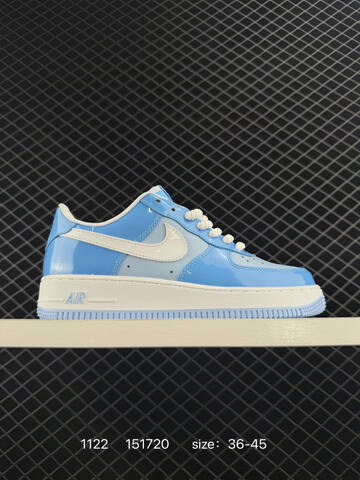 Nike Air Force 1 Low Black Grey White With Icy Blue Outsole EU 36-45 Lifestyle - Unisex (BS-74052)