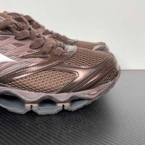 Mizuno Wave Prophecy LS A251105 Brown Metallic Bronze White Dark Gray Running Shoe Running Sneakers (BS-86778)