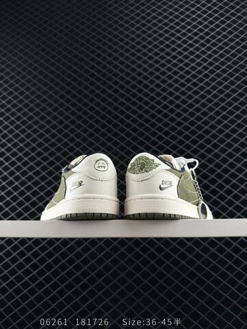 Jordan Air Jordan 1 Low Sail Olive Green Navy EU 36-45 Sneaker - Unisex BS-81144