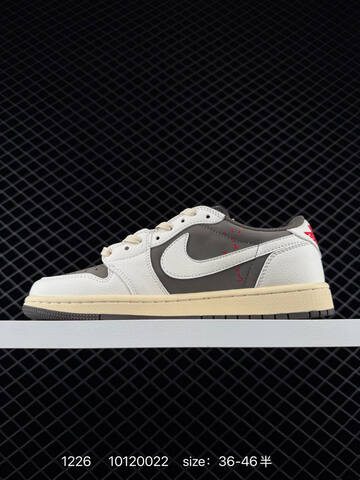 Jordan Air Jordan 1 Low OG SP Travis Scott Black Brown Cream Red EU 36-46 Sneaker - Unisex (BS-79987)