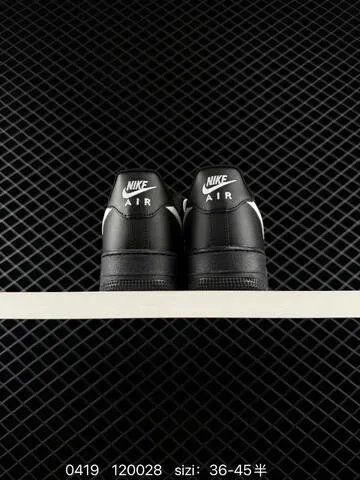 Nike Air Force 1 07 Black With White Swoosh EU 36-45 Lifestyle - Unisex BS-72007