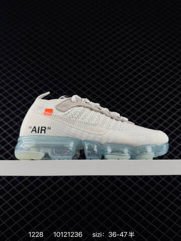 Nike Off-White x Air VaporMax Flyknit Black White And White Cream EU 36-47 5 Running - Unisex (BS-73428)