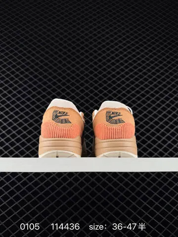 Nike Air Max 1 Premium Cream Brown Tan Coral Black 36-47 5 Lifestyle - Unisex BS-73313