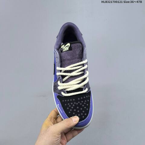 Jordan Air Jordan 1 Retro Low OG Purple Black Grey EU 36-47 Basketball - Unisex (BS-66892)