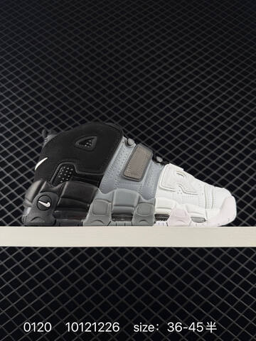 Nike Air More Uptempo Black White Red 36-45 Basketball - Unisex (BS-73057)
