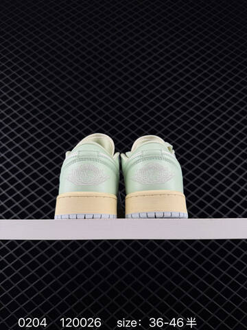 Jordan Air Jordan 1 Low White Light Blue Light Green Cream EU 36-46 Sneaker - Unisex BS-79718