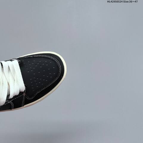 Nike Air Jordan 1 Retro Mid Black Cream White With Red Accents 36 47 Basketball - Unisex (BS-65887)