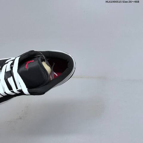 Jordan Air Jordan 1 Low Black White Silver Pink 36 46B Lifestyle - Women's (BS-65961)