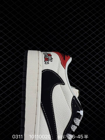 Nike Air Jordan 1 Low White Black Red EU 36-45 Basketball - Unisex (BS-72700)