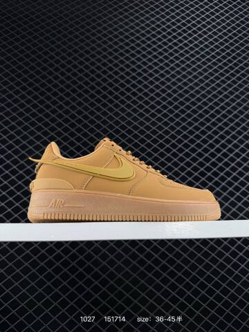 Nike AMBUSH x Air Force 1 Low DV3464-003 Wheat Tan With Black Swoosh EU 36-45 5 Lifestyle - Unisex (BS-74533)