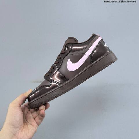 Jordan Air Jordan 1 Low Brown Pink 36-46B Lifestyle - Women's (BS-66231)