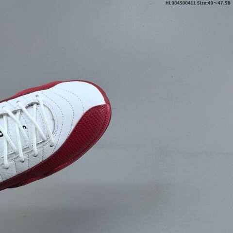 Jordan Air Jordan 12 Retro White Red Black 40 47 5 Basketball - Men's (BS-66248)