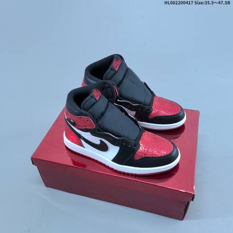 Jordan Air Jordan 1 High OG Ruby Black White Red 35 5-47 5 Basketball - Unisex (BS-66157)