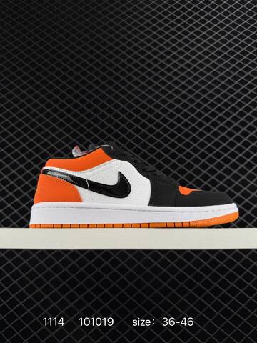 Jordan Air Jordan 1 Low White Brown Black Orange EU 36-46 Sneaker - Unisex BS-80282