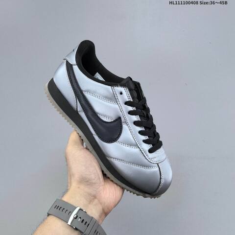 Nike Classic Cortez Metallic Silver Black Grey EU 36-45 Sneaker - Unisex BS-60884