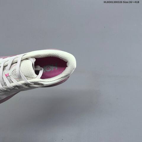 HOKA ONE ONE Bondi 8 White Light Pink Dark Pink EU 36-41 Running Shoe Running Sneakers - Unisex (BS-69373)