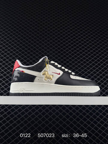 Nike Air Force 1 07 Low Black White Red EU 36-45 Lifestyle - Unisex (BS-73038)