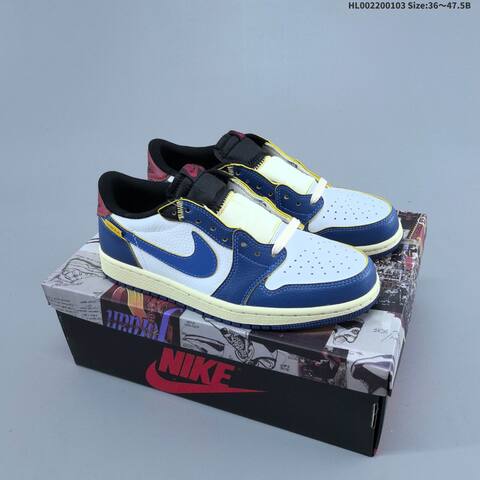 Jordan Air Jordan 1 Low x Union LA White Blue Yellow Black EU 36-47 5 Lifestyle - Unisex (BS-67135)