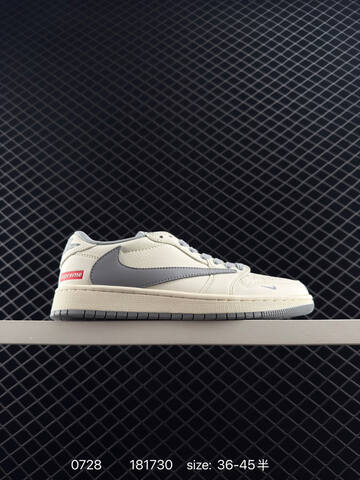 Jordan Air Jordan 1 Low Travis Scott Reverse Mocha Supreme Sail Grey Red EU 36-45 Sneaker - Unisex BS-81007