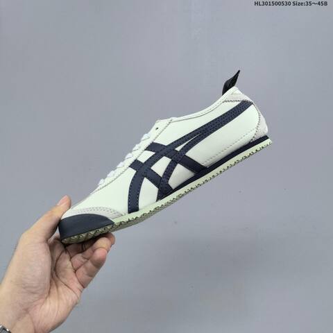 Onitsuka Tiger MEXICO 66 VIN Cream White Navy Blue EU 35-45 Sneaker Casual Sneakers - Unisex (BS-68785)