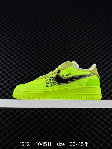 Nike Air Force 1 Low Volt Neon Yellow Black EU 36-45 5 Lifestyle - Unisex (BS-73753)