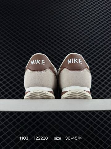 Nike Classic Cortez Beige Taupe With Brown Swoosh And White Sole EU 36-45 Lifestyle - Unisex BS-74404
