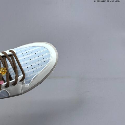 Jordan Air Jordan 1 Low Light Blue White Brown 36-46 Lifestyle - Unisex (BS-66178)