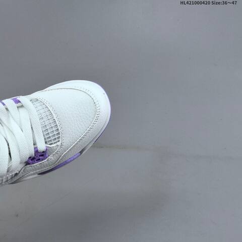 Nike Air Jordan 4 Retro White Purple EU 36-47 Basketball - Unisex (BS-66111)