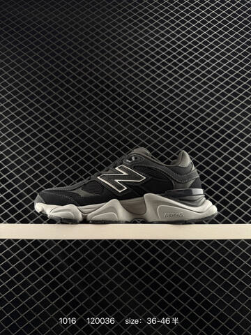 New Balance 9060 Black Dark Grey Light Grey White EU 36-46 Sneaker Unisex BS-82711
