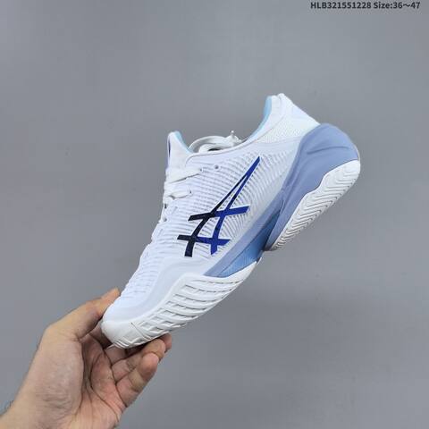 ASICS Court FF 3 Novak White Light Blue Dark Blue EU 36-47 Tennis Shoe Casual Sneakers - Unisex (BS-69119)
