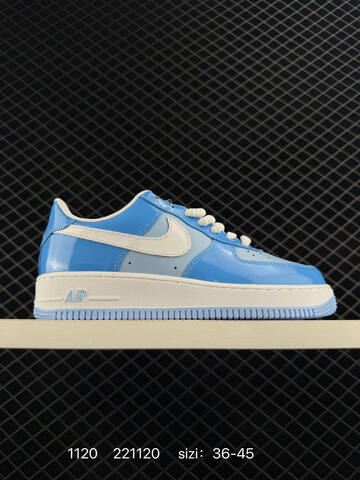 Nike Air Force 1 07 Blue Light Blue White 36-45 Casual - Unisex (BS-74098)