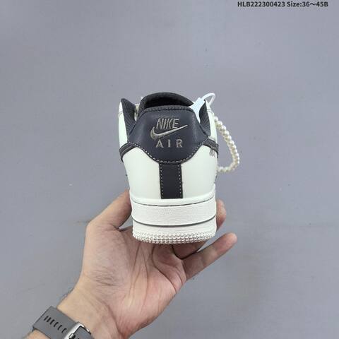 Nike Air Force 1 07 LV8 FJ7740-071 Off White Dark Grey White Blue Gold EU 36-45 Sneaker - Unisex BS-60565