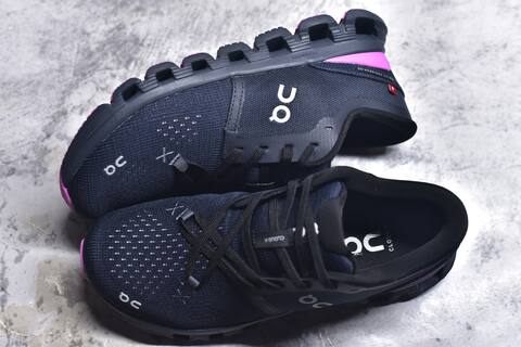 On Running Cloud X4 Navy Black Purple Running Shoe Running Sneakers BS-59774