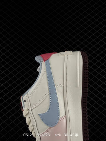 Nike Air Force 1 07 Sail Light Blue Pink Red Dark Brown EU 36-42 Lifestyle - Unisex BS-71516