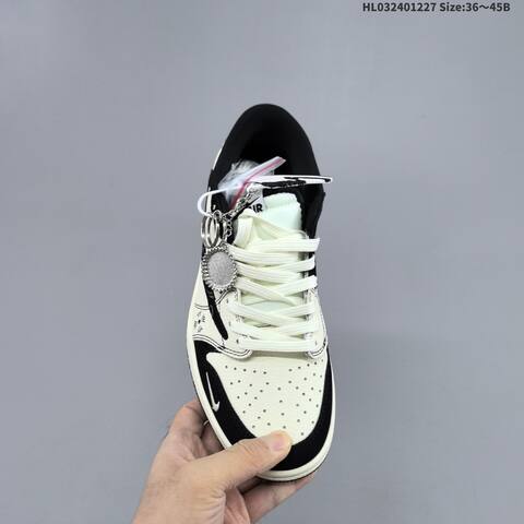Nike Air Jordan 1 Black White Cream EU 36-45 Casual - Unisex (BS-67226)
