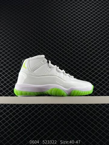 Jordan Air Jordan 11 Retro White Gold Green EU 40-47 Basketball Shoe - Men's (BS-81264)