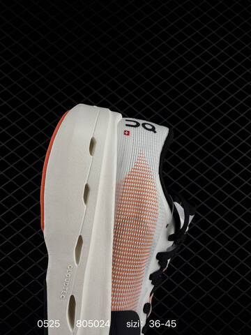 On Cloudboom Strike White Black Orange EU 36-45 Running Shoe Running Sneakers - Unisex (BS-85250)