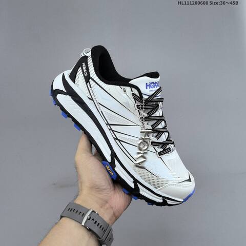 HOKA ONE ONE Mafate Speed 2 White Black Blue EU 36-45 Trail Shoe Trail Running Sneakers - Unisex (BS-69335)