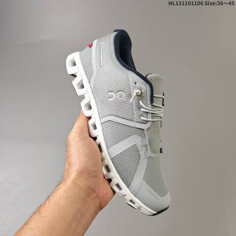 On Running Cloud 5 Black White Or Light Grey Navy White EU 36-45 Running Shoe Running Sneakers - Unisex (BS-69827)